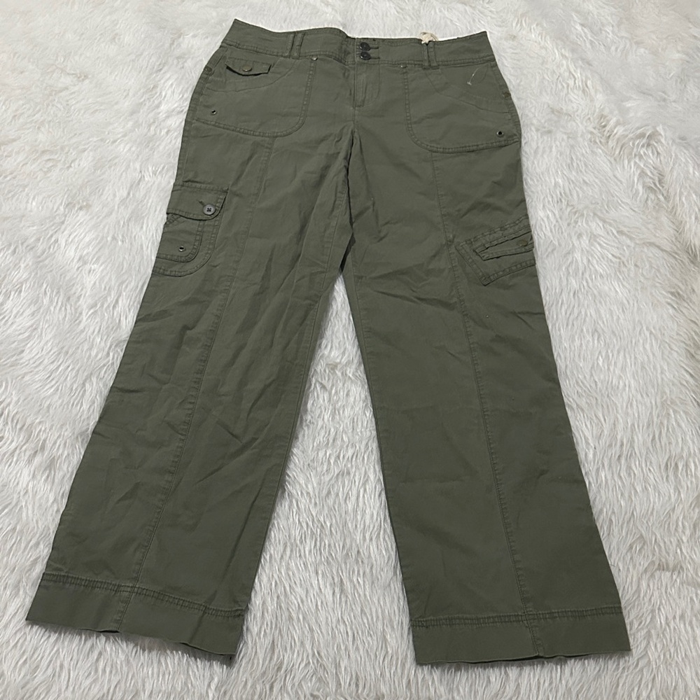 Style & Co. Women's Olive Green Cargo Capris